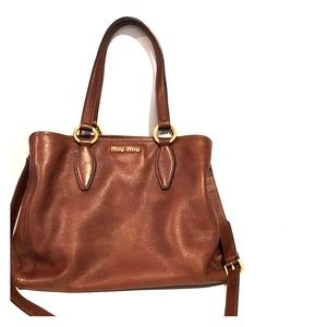 NWT Authentic Miu Miu Bruciato Handbag